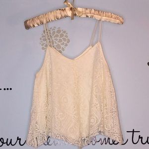 American Eagle, Spaghetti-Strap Lace Top